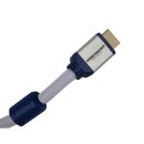 High Speed HDMI Kabel mit Ethernet HDMI Anschluss - HDMI Anschluss 1.80 m Silber