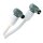 Koaxialkabel Koax-Stecker - Koax-Kupplung abgewinkelt 3.00 m Weiss