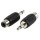 Mono-Audio-Adapter 3.5 mm male - RCA female Schwarz
