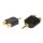 Stereo-Audio-Adapter 3.5 mm male - 2x RCA female Schwarz