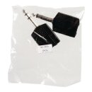 Stereo-Audio-Adapter 6.35 mm male - 2x 6.35 mm female Schwarz