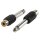Mono-Audio-Adapter 6.35 mm male - RCA female Schwarz