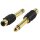 Mono-Audio-Adapter 6.35 mm male - RCA female Schwarz