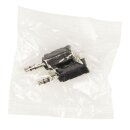 Stereo-Audio-Adapter 3.5 mm male - 2.5 mm female Schwarz