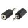 Stereo-Audio-Adapter 3.5 mm male - 2.5 mm female Schwarz