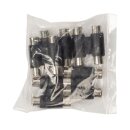 Stereo-Audio-Adapter 2x RCA female - 2x RCA female Schwarz