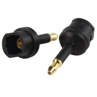 Digital-Audio-Adapter optisch 3.5 mm male - Toslink female Schwarz