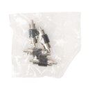 Stereo-Audio-Adapter RCA male - RCA male Schwarz