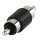Stereo-Audio-Adapter RCA male - RCA male Schwarz