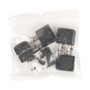 Stereo-Audio-Adapter 90° abgewinkelt 2x 3.5 mm male - 3.5 mm female Schwarz