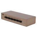 Lautsprecher-Schalter 2x 3.5 mm Buchse + 3x (2x Cinch Buchse) - 2x Cinch Buchse Silber