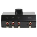 Analog Audio-Schalter 3x (2x Cinch Buchse) - 2x Cinch Buchse Schwarz