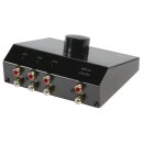 Analog Audio-Schalter 3x (2x Cinch Buchse) - 2x Cinch Buchse Schwarz