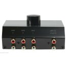 Analog Audio-Schalter 3x (2x Cinch Buchse) - 2x Cinch Buchse Schwarz