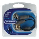 Stereo-Audiokabel 3.5 mm male - 2x 3.5 mm female 0.20 m Blau