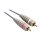 Stereo-Audiokabel 2x RCA male - 2x RCA male 0.50 m Blau