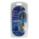 Stereo-Audio-Verlängerungskabel 2x RCA male - 2x RCA female 1.00 m Blau