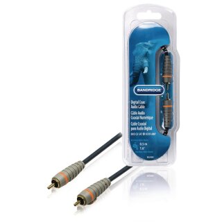 Digital-Audio-Kabel RCA male - RCA male 0.50 m Blau