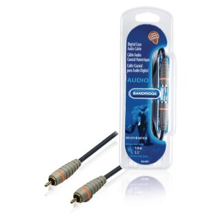 Digital-Audio-Kabel RCA male - RCA male 1.00 m Blau