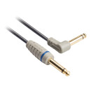 Mono-Audio-Kabel 6.35 mm male - 6.35 mm male 3.00 m Blau