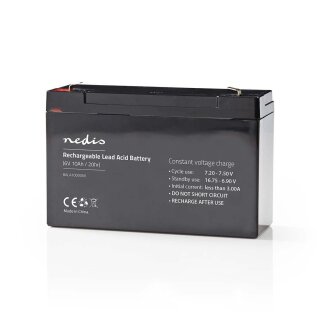Bleiakku Gel Batterie Akku Wiederaufladbare Batterie 6 V | 10000 mAh Bleisure