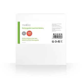 Bleiakku Gel Batterie Akku Wiederaufladbare Batterie 6 V 3,2 Ah 3200 mAh Bleisure