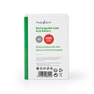Bleiakku Gel Batterie Akku Wiederaufladbare Batterie 6 V | 4500 mAh Bleisure