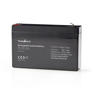 Bleiakku Gel Batterie Akku Wiederaufladbare Batterie 6 V | 7200 mAh Bleisäure