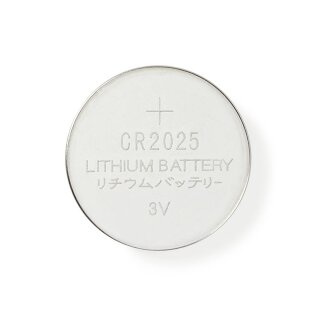 5 Stück Knopfzelle Knopfbatterie Lithium-Knopfzellenbatterie CR2025 3 V Batterie