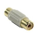 Mono-Audio-Adapter RCA female - RCA female Grau