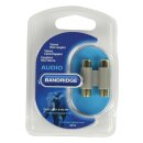 Mono-Audio-Adapter 2x RCA female - 2x RCA female Grau