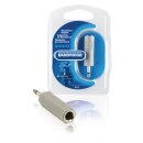 Mono-Audio-Adapter 3.5 mm male - 6.35 mm female Grau