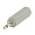 Mono-Audio-Adapter 3.5 mm male - 6.35 mm female Grau