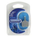 Stereo-Audio-Adapter 3.5 mm male - 2x 3.5 mm female Grau