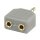 Stereo-Audio-Adapter 3.5 mm male - 2x 3.5 mm female Grau