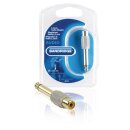 Mono-Audio-Adapter 6.35 mm male - RCA female Grau