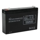 Wiederaufladbare Blei-Säure-Batterie 6 V 7200 mAh 151 mm x 34 mm x 95 mm
