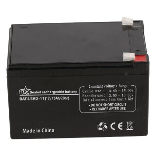 Wiederaufladbare Blei-Akku 12 V 15000 mAh 151 mm x 98 mm x 95 mm