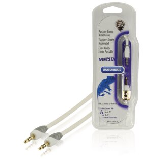 Stereo-Audiokabel 3.5 mm male - 3.5 mm male 2.00 m Weiss