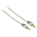 Stereo-Audiokabel 3.5 mm male - 3.5 mm male 3.00 m Weiss