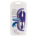 Stereo-Audiokabel 3.5 mm male - 2x RCA male 3.00 m Weiss