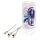 Stereo-Audiokabel 3.5 mm male - 2x RCA male 3.00 m Weiss
