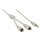 Stereo-Audiokabel 3.5 mm male - 2x RCA male 3.00 m Weiss