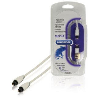 Digital-Audio-Kabel Toslink male - Toslink male 2.00 m Weiss