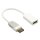 Displayport-Kabel Displayport male - HDMI Stecker 0.20 m Weiss