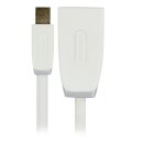 Mini Displayport-Kabel Mini Displayport Stecker - Displayport female 0.20 m Weiss