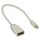 Mini Displayport-Kabel Mini Displayport Stecker - Displayport female 0.20 m Weiss