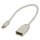 Mini Displayport-Kabel Mini Displayport Stecker - Displayport female 0.20 m Weiss