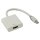 Mini Displayport-Kabel Mini Displayport Stecker - HDMI-Buchse 0.20 m Weiss