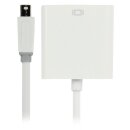 Mini Displayport-Kabel Mini Displayport Stecker - DVI-I 24+5-pol. Buchse 0.20 m Weiss